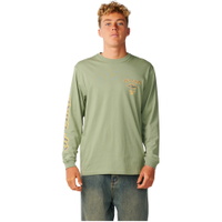M&auml;nner Verblassenes Icon Langarm T-Shirt